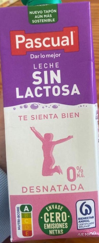 Fotografie - leche sin lactosa Pascual