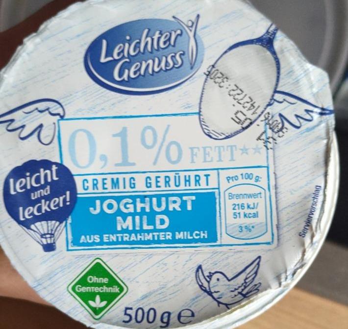 Fotografie - Joghurt mild 0,1% fett Leichter Genuss