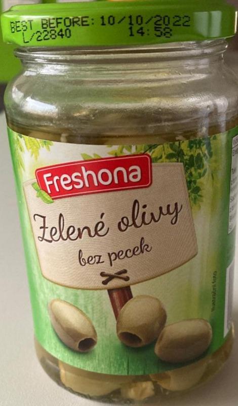 Fotografie - Zelené olivy bez pecek Freshona