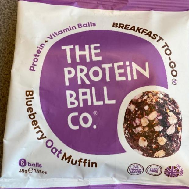 Fotografie - The protein ball Co. Blueberry oat muffin