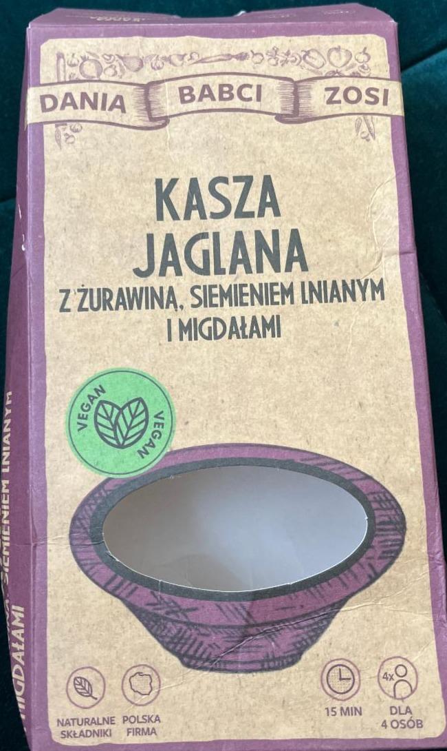Fotografie - kasza jaglana z żurawina, siemieniem i migdałami DANIA BABCI ZOSI