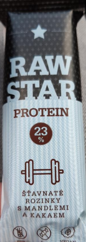 Fotografie - Raw Star Protein šťavnaté rozinky s mandlemi a kakaem