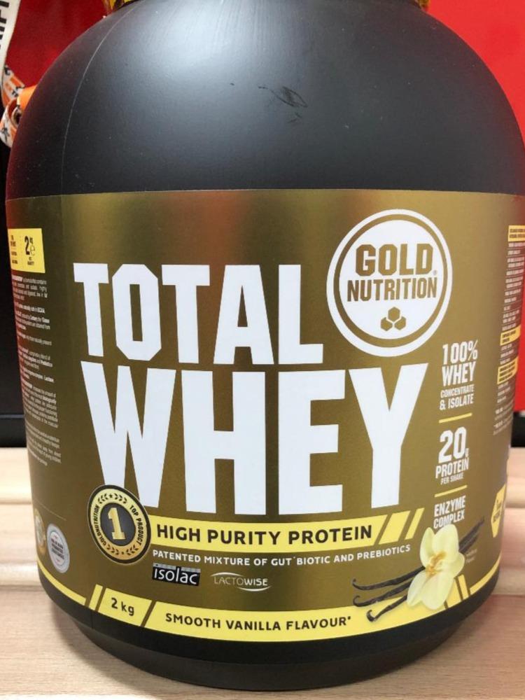 Fotografie - Total Whey Smooth Vanilla flavour Gold Nutrition