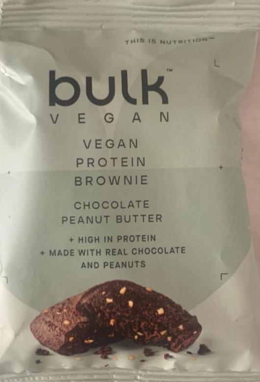 Fotografie - Bulk vegan protein brownie chocolate peanut butter
