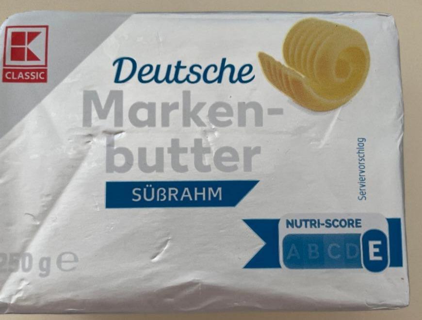 Fotografie - Deutsche Marken butter süssrahm