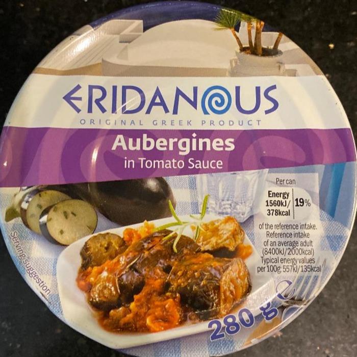 Fotografie - Aubergines in Tomato sauce Eridanous