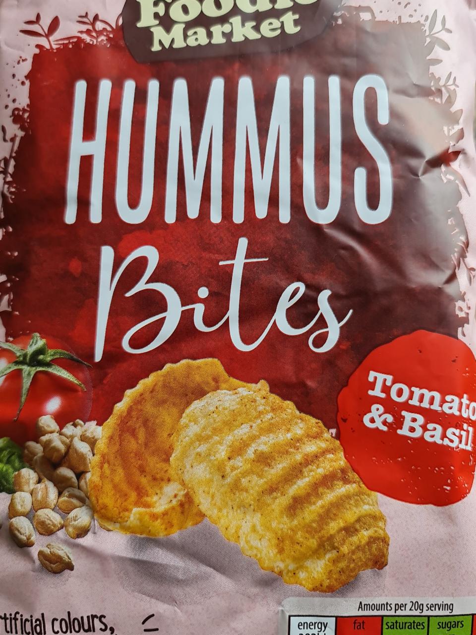 Fotografie - Hummus bites tomato & basil