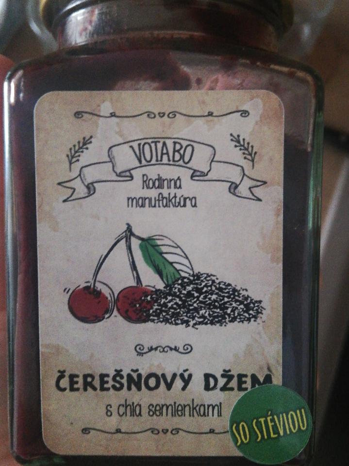 Fotografie - Čerešňový džem s chia semienkami so steviou Votabo
