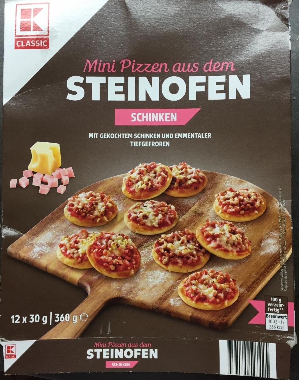 Fotografie - Mini Pizzen aus dem Steinofen Schinken K-Classic