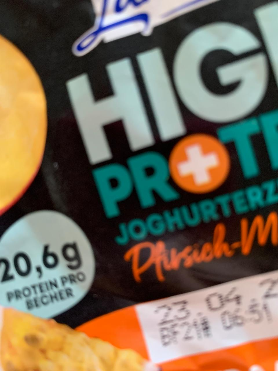 Fotografie - High Protein joghurterzeugnis Pfirsich-Maracuja Gutes Land