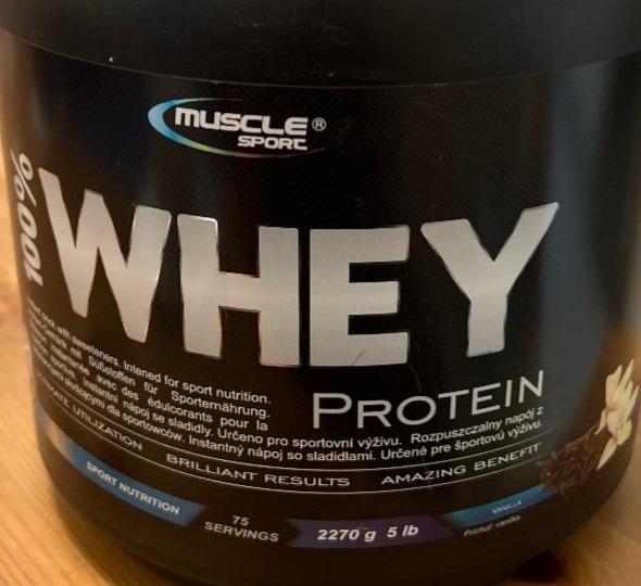 Fotografie - 100% Whey protein Vanilla Muscle sport