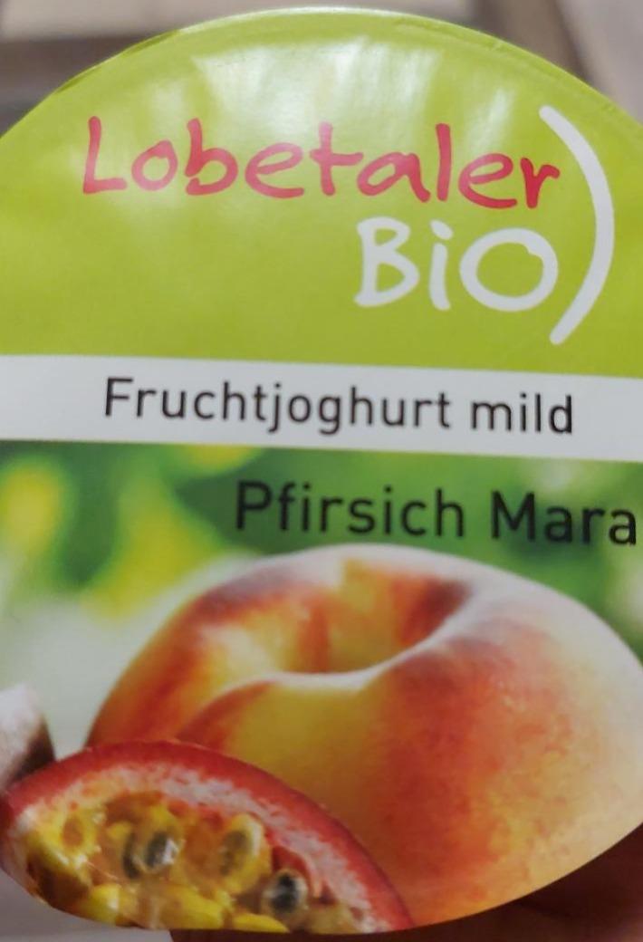 Fotografie - Fruchtjoghurt mild Pfirsich Maracuja Lobetaler Bio