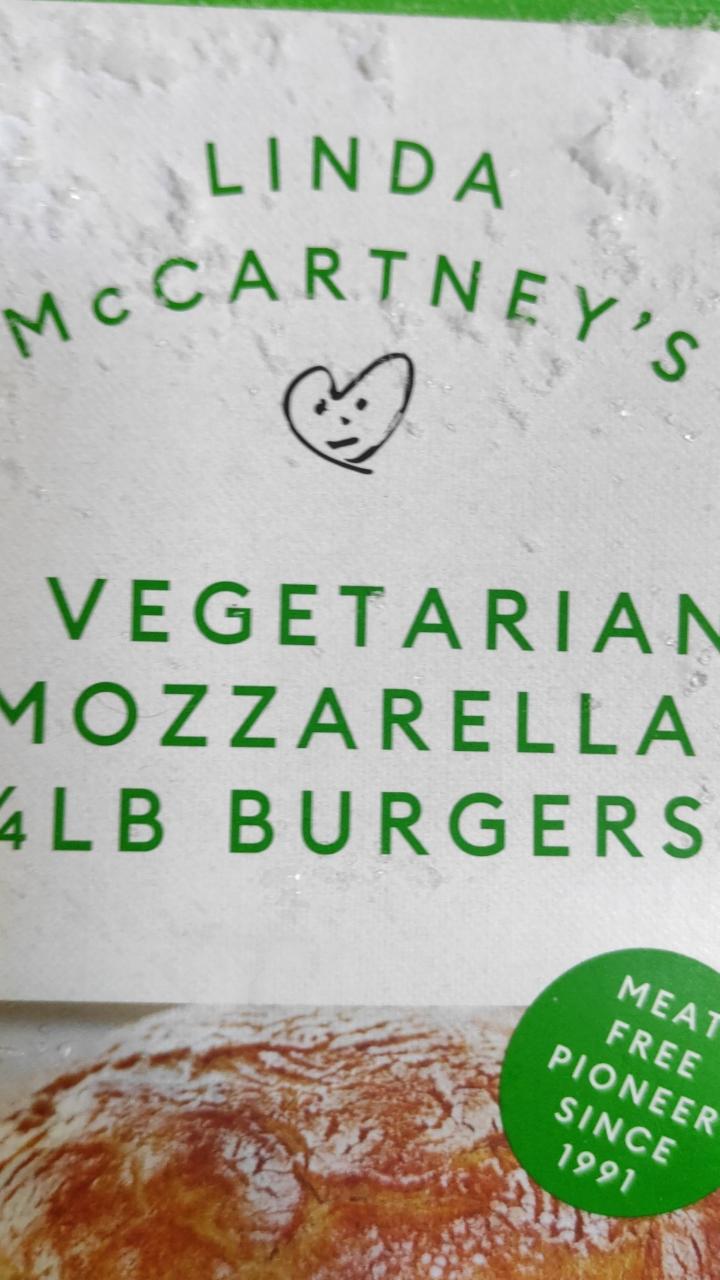 Fotografie - 2 Vegetarian Mozzarella Burgers Linda McCartney's