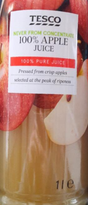 Fotografie - 100% juice apple not from concetrate Tesco