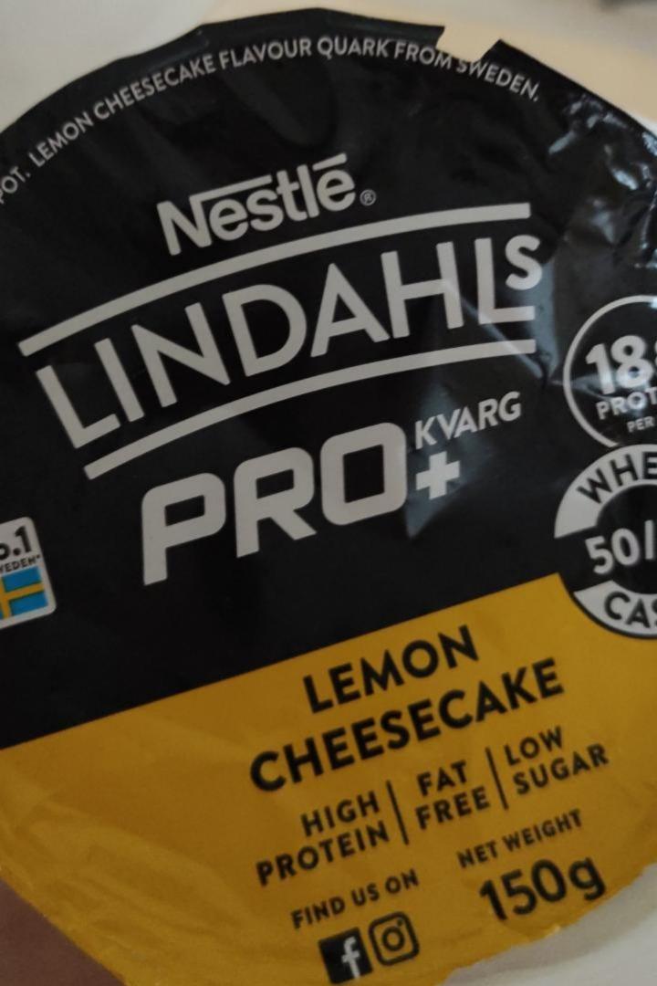 Fotografie - Lindahls pro+ kvarg Lemon cheesecake Nestlé