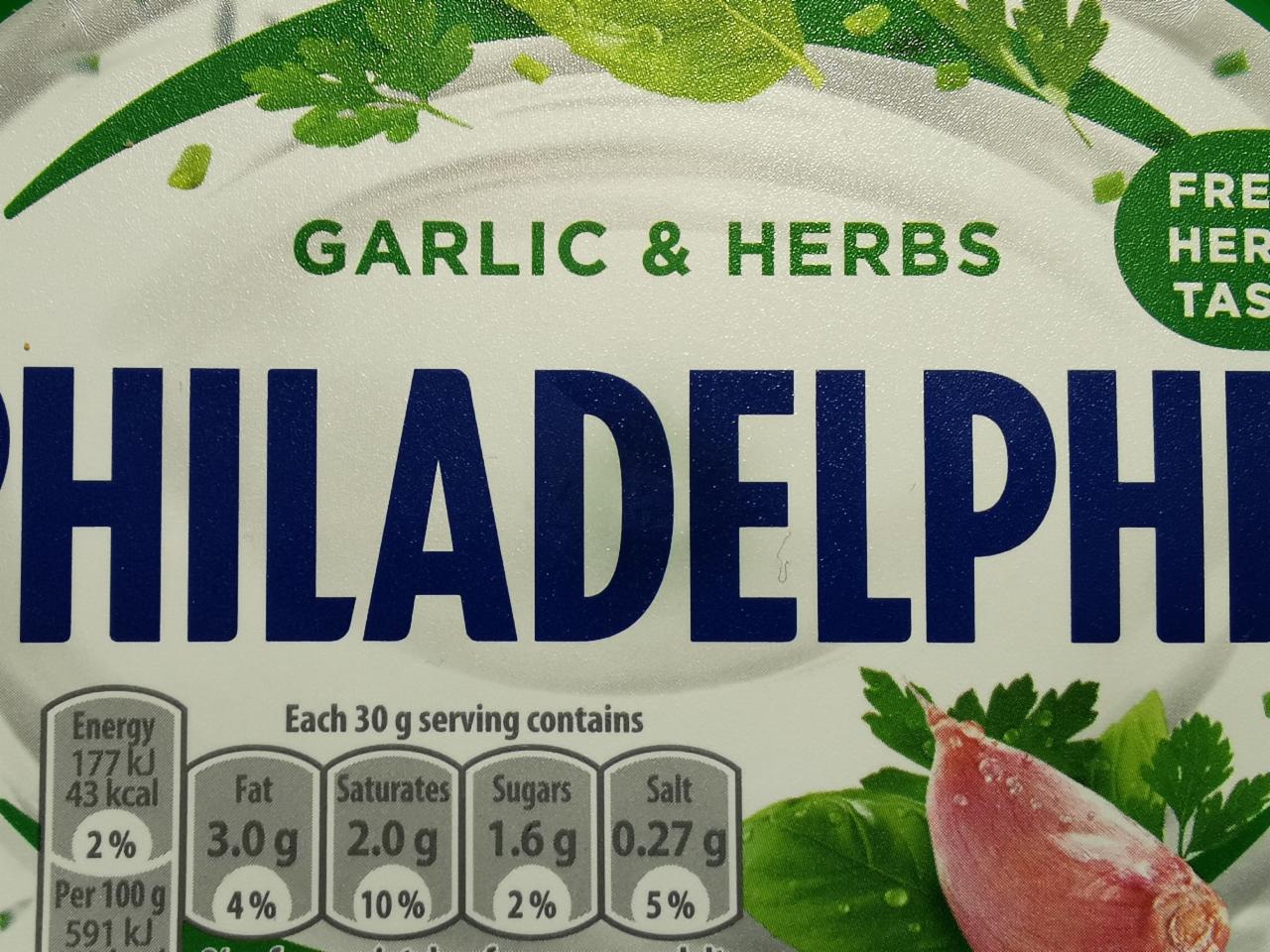 Fotografie - Philadelphia Garlic & Herbs Mondeléz