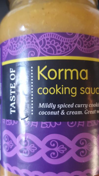Fotografie - Korma cooking sauce Lidl