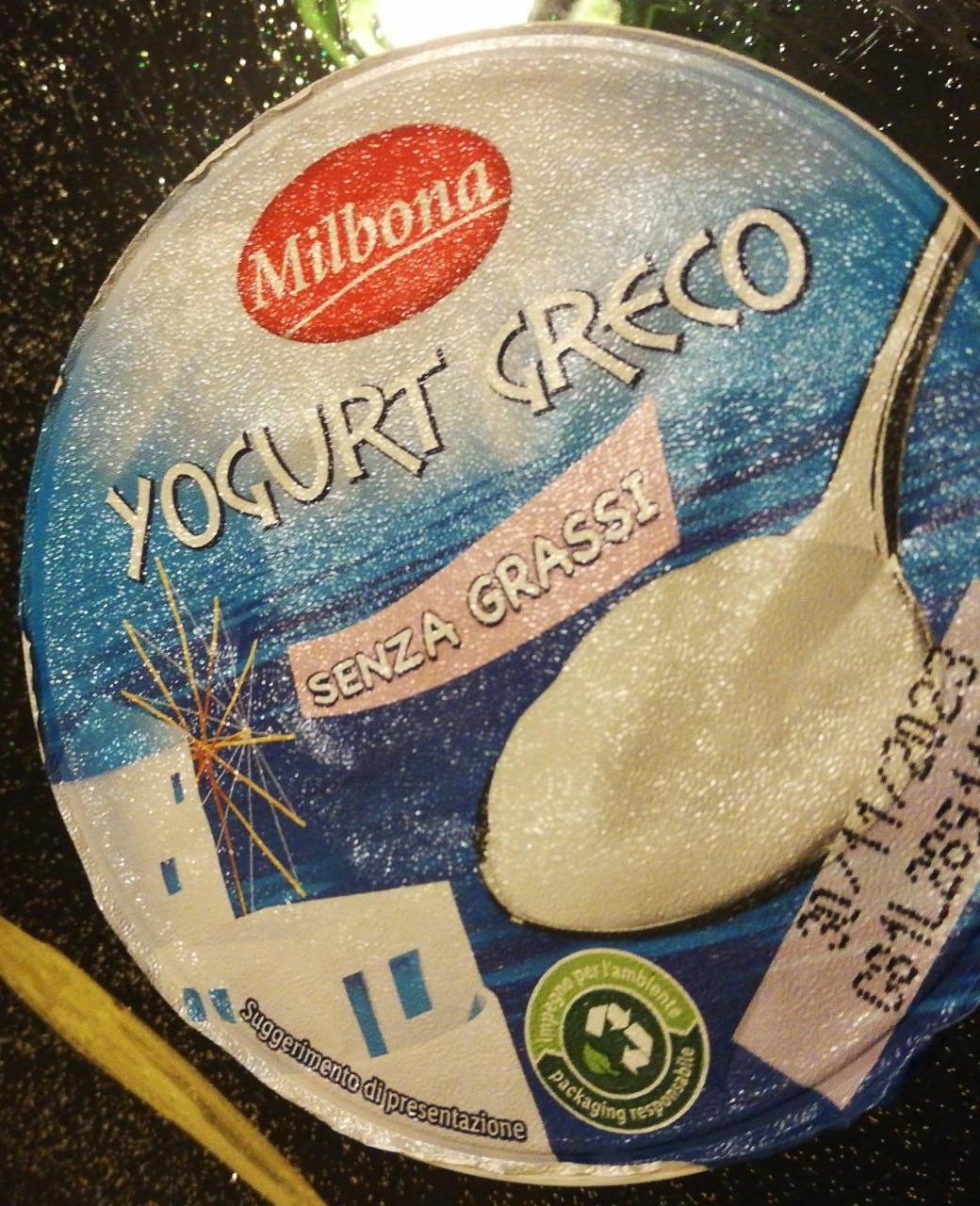 Fotografie - Yogurt greco senza grassi Milbona