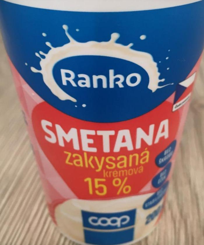 Fotografie - Smetana zakysaná krémová 15% Ranko