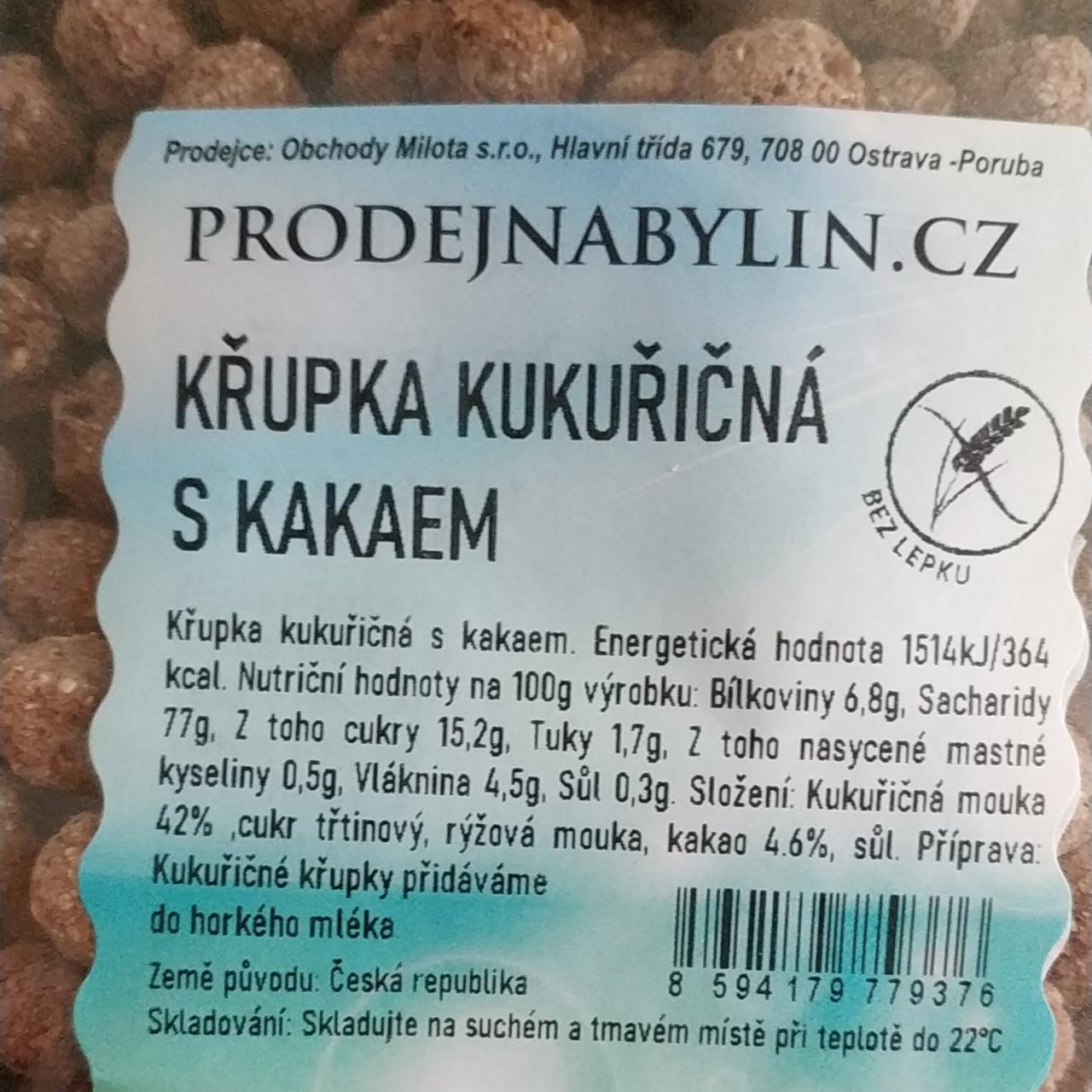Fotografie - Křupka kukuřičná s kakaem ProdejnaBylin.cz