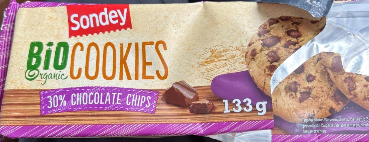 Fotografie - Bio Organic Cookies 30% chocolate chips Sondey