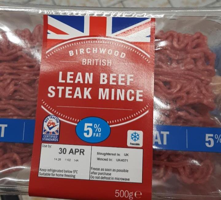 Fotografie - British Lean Beef Steak Mince 5% fat Birchwood