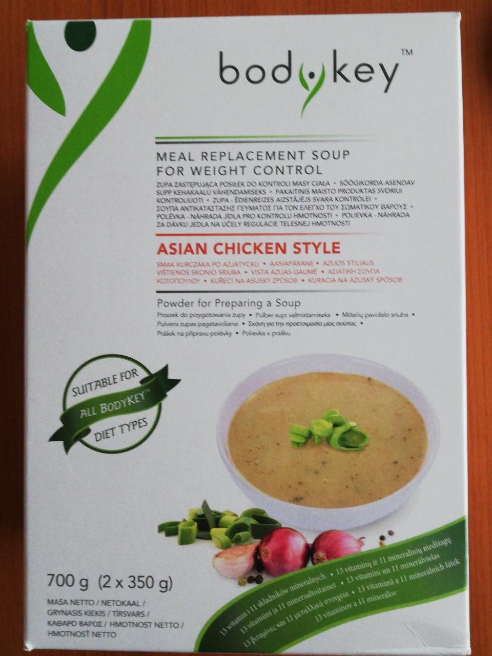 Fotografie - Meal Replacement Soup Asian Chicken Style BodyKey