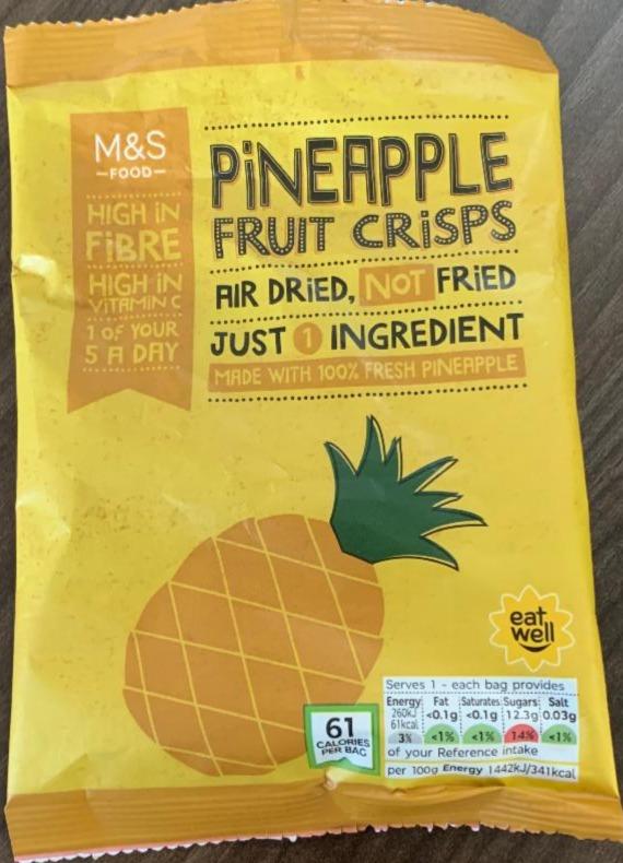 Fotografie - Pineapple fruit crisps M&S Food