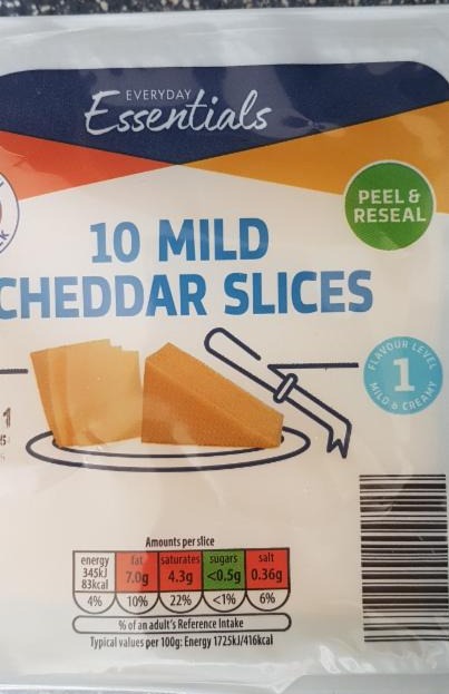 Fotografie - 10 Mild Cheddar Slices Everyday Essentials