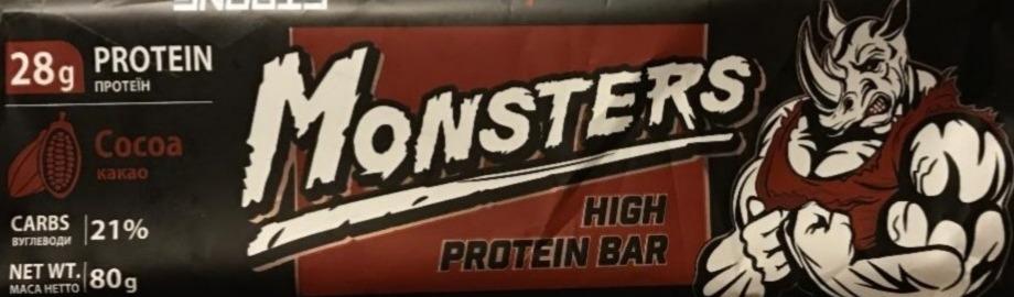 Fotografie - High Protein Bar Cocoa Monsters