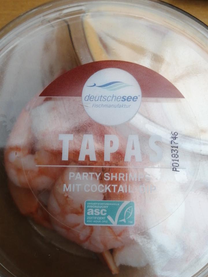 Fotografie - Tapas Party Shrimps mit Cocktail-dip DeutscheSee