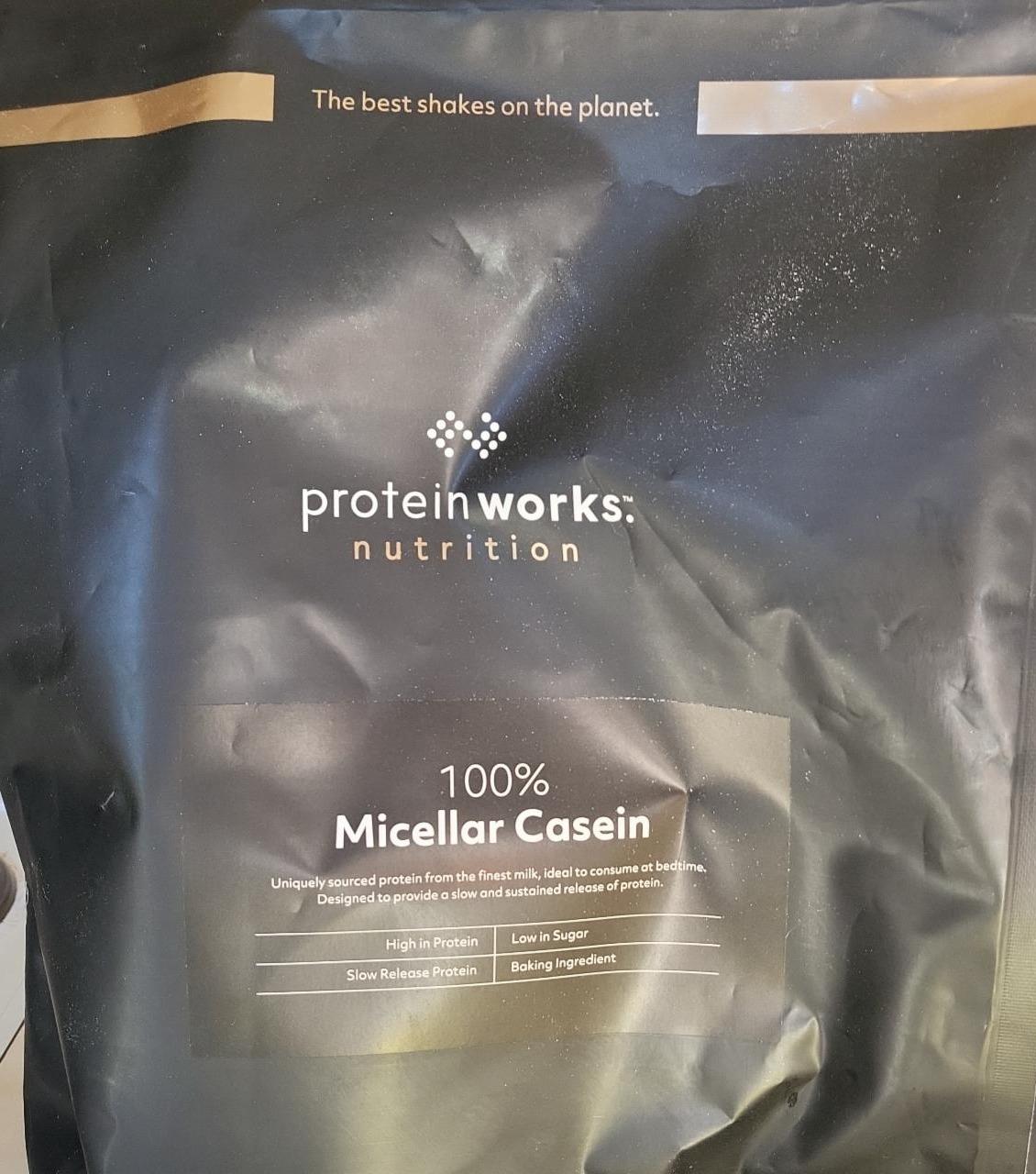 Fotografie - 100% Micellar Casein Vanilla Crème Protein works