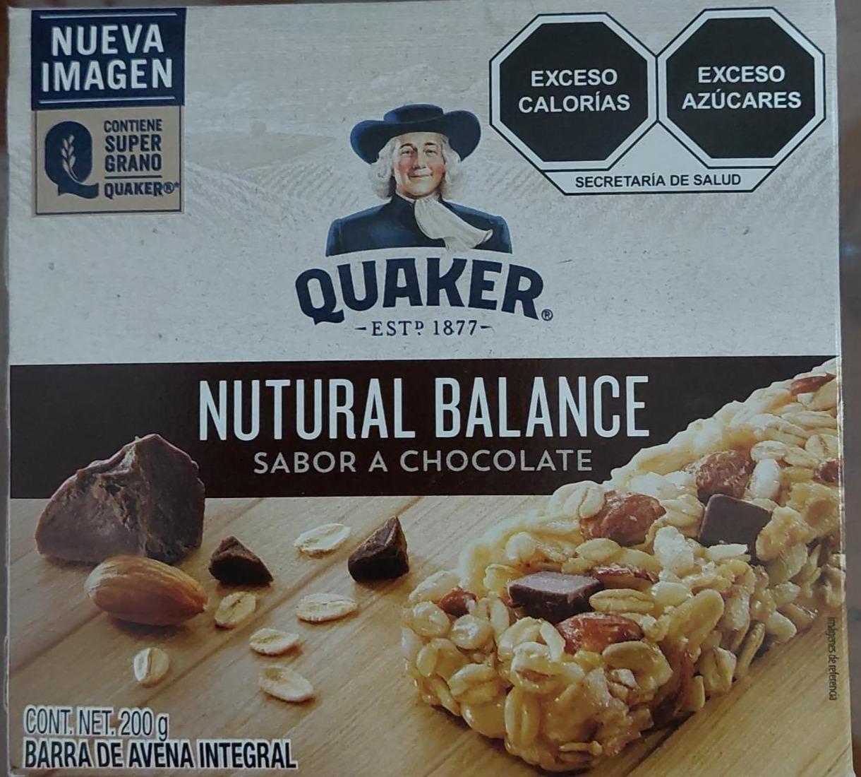 Fotografie - Natural balance sabor & chocolate Quaker