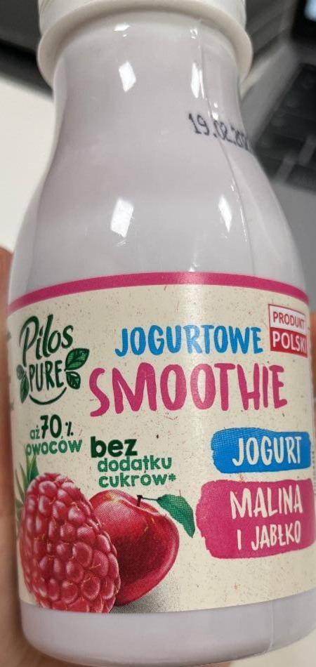 Fotografie - Jogurtowe smoothie jogurt malina i jabłko Pilos