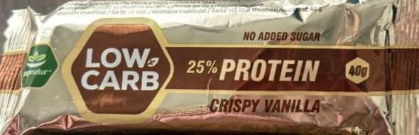 Fotografie - Low carb 25% protein crispy vanilla Topnatur