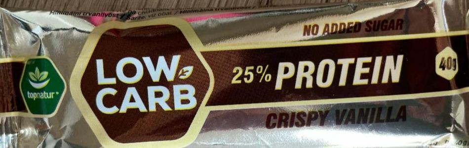 Fotografie - Low Carb 25% protein crispy vanilla Topnatur