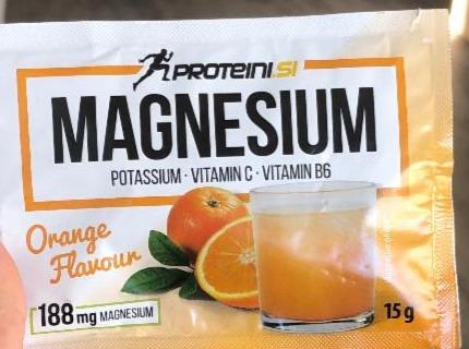 Fotografie - magnesium orange flavour proteinu.sl