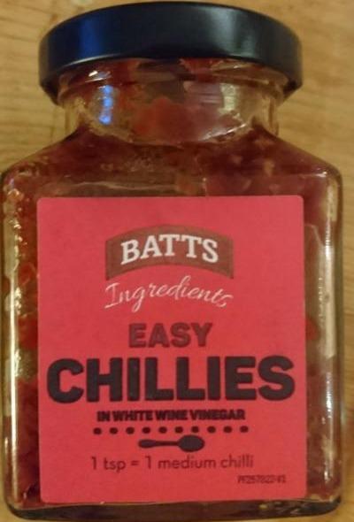 Fotografie - Easy Chillies in white vinegar Batts Ingredients