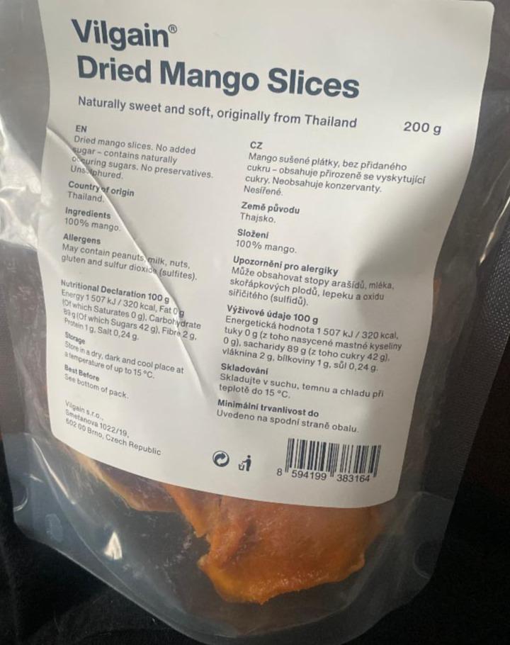 Fotografie - Dried Mango Slices Vilgain