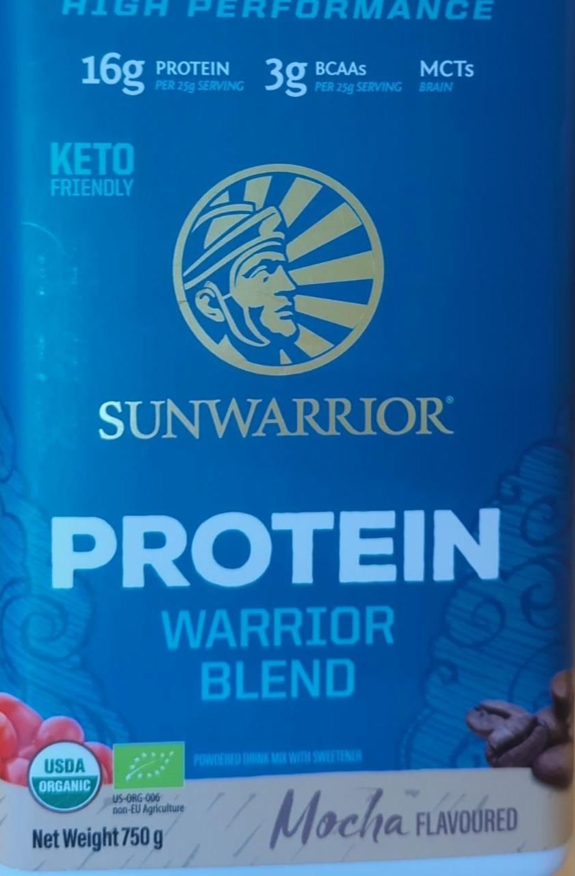 Fotografie - Protein Warrior blend Mocha flavoured Sunwarrior