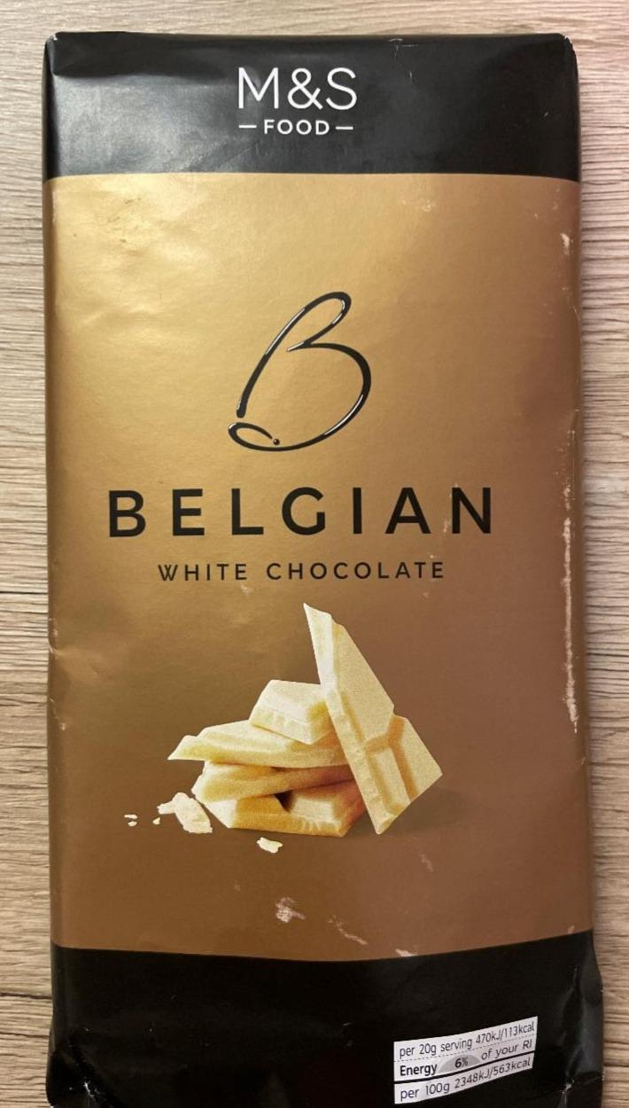 Fotografie - Belgian white chocolate M&S Food