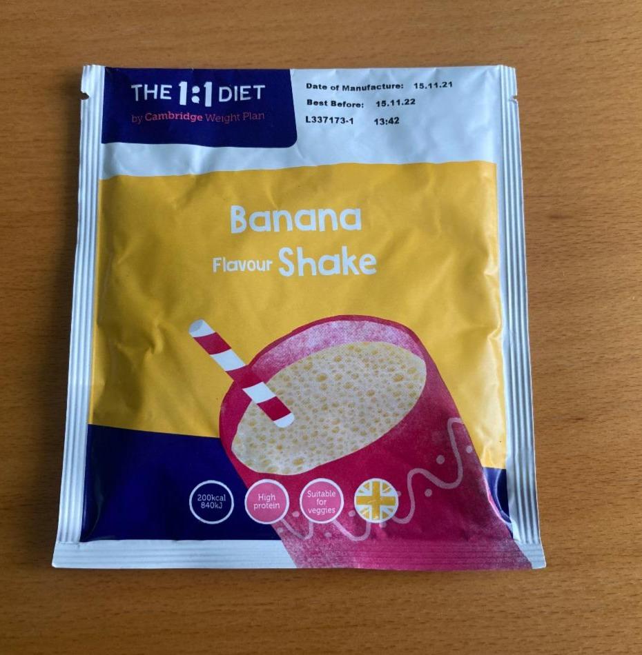 Fotografie - The 1:1 Diet Banana Flavour Shake Cambridge Weight Plan