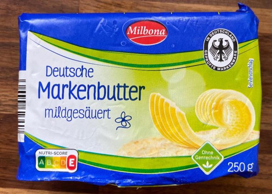 Fotografie - Deutsche Markenbutter mildgesäuert Milbona