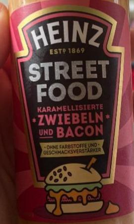 Fotografie - Street food Zwiebeln und Bacon Heinz