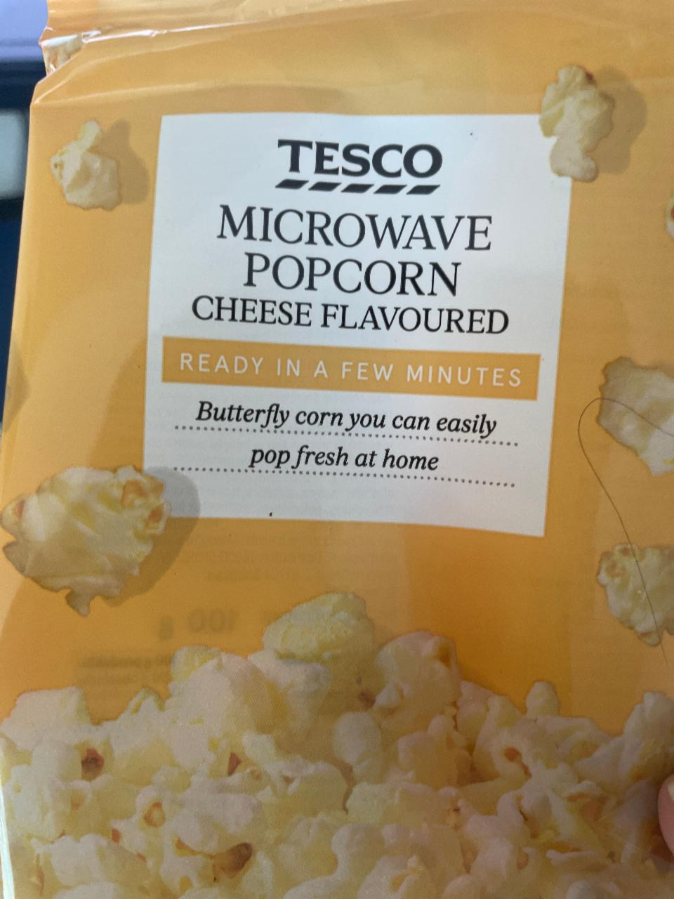Fotografie - Microwave Popcorn Cheese Flavoured Tesco