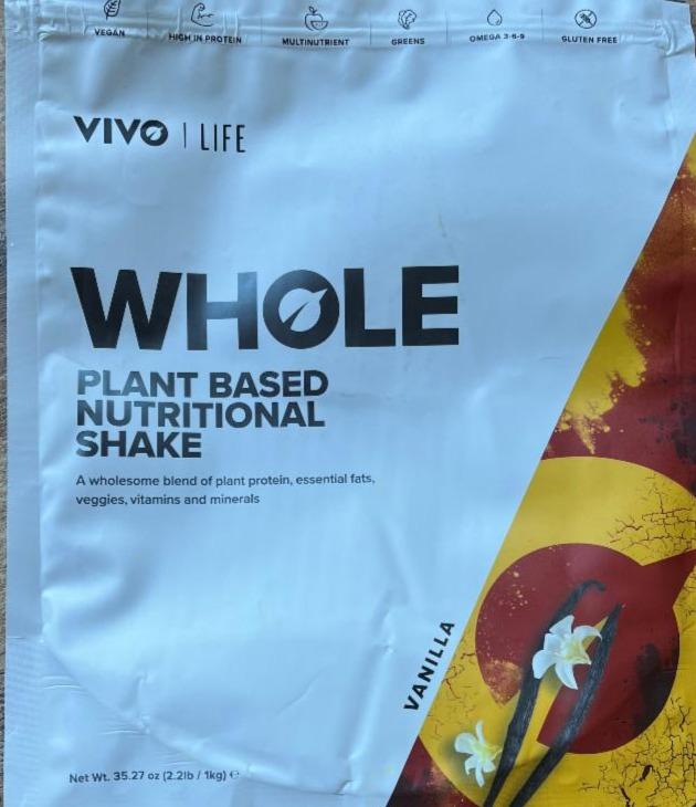 Fotografie - Whole Plant Based Nutritional Shake Vanilla Vivo life