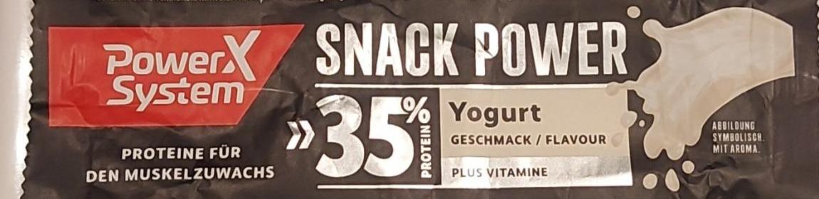 Fotografie - Snack Power 35% Protein Yogurt Geschmack Power System