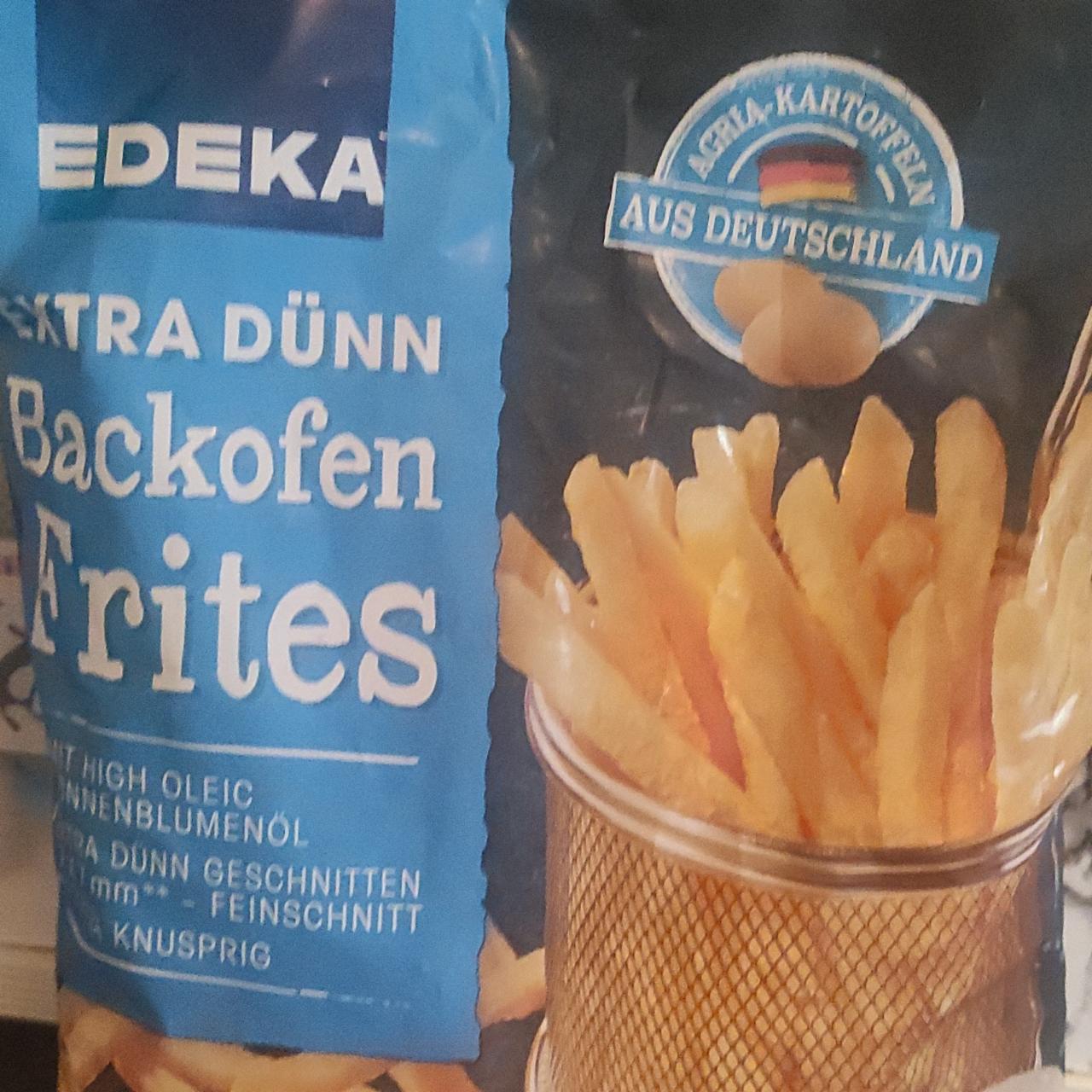 Fotografie - Extra dünn Backofen Frites Edeka