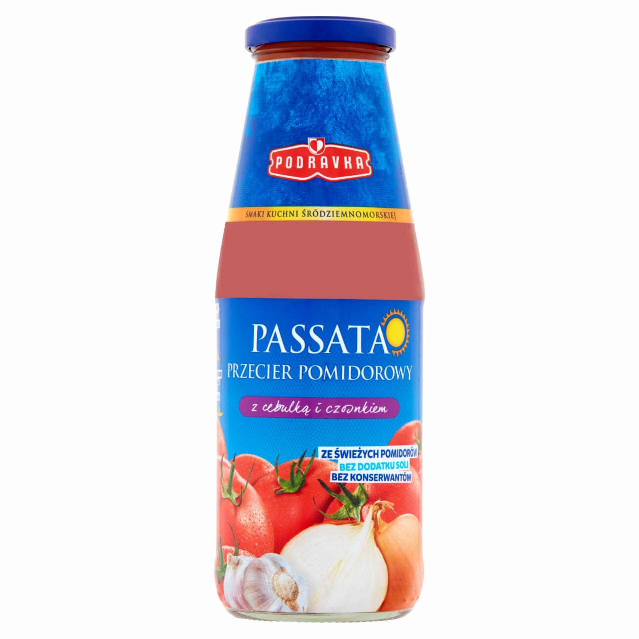 Fotografie - Passata przecier pomidorowy z cebulką i czosnkiem Podravka