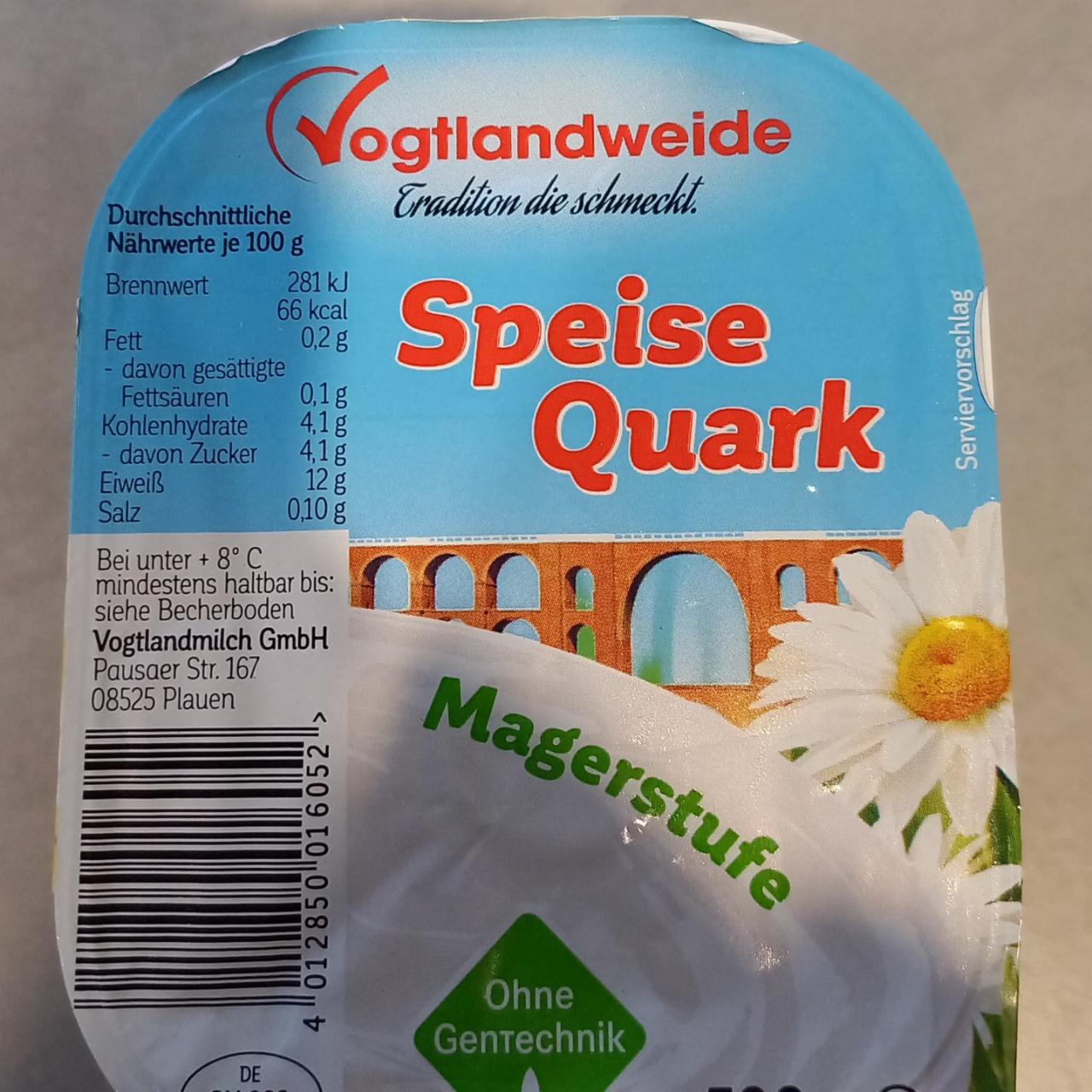 Fotografie - Speise quark magerstufe Vogtlandweide